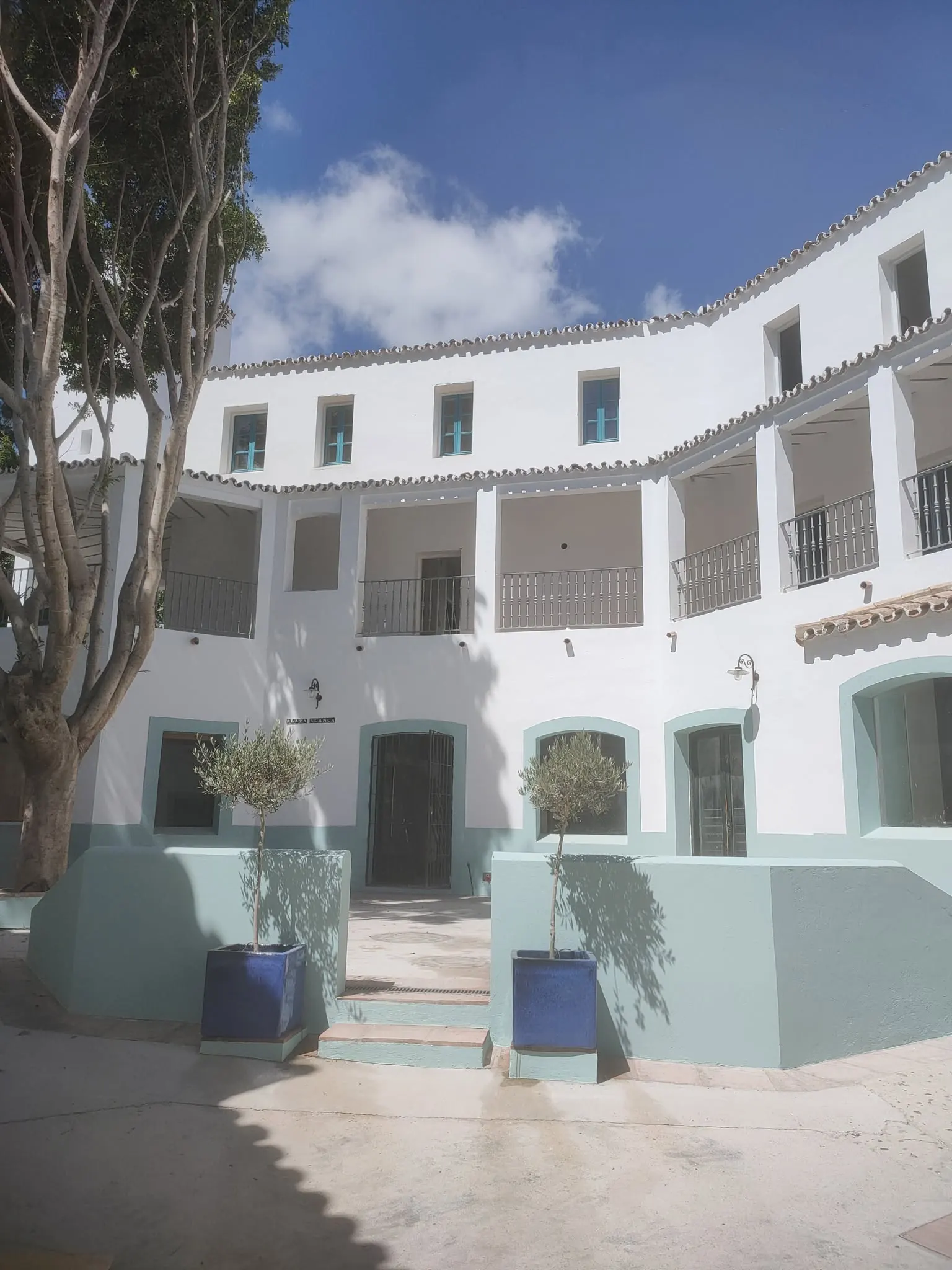 The main courtyard